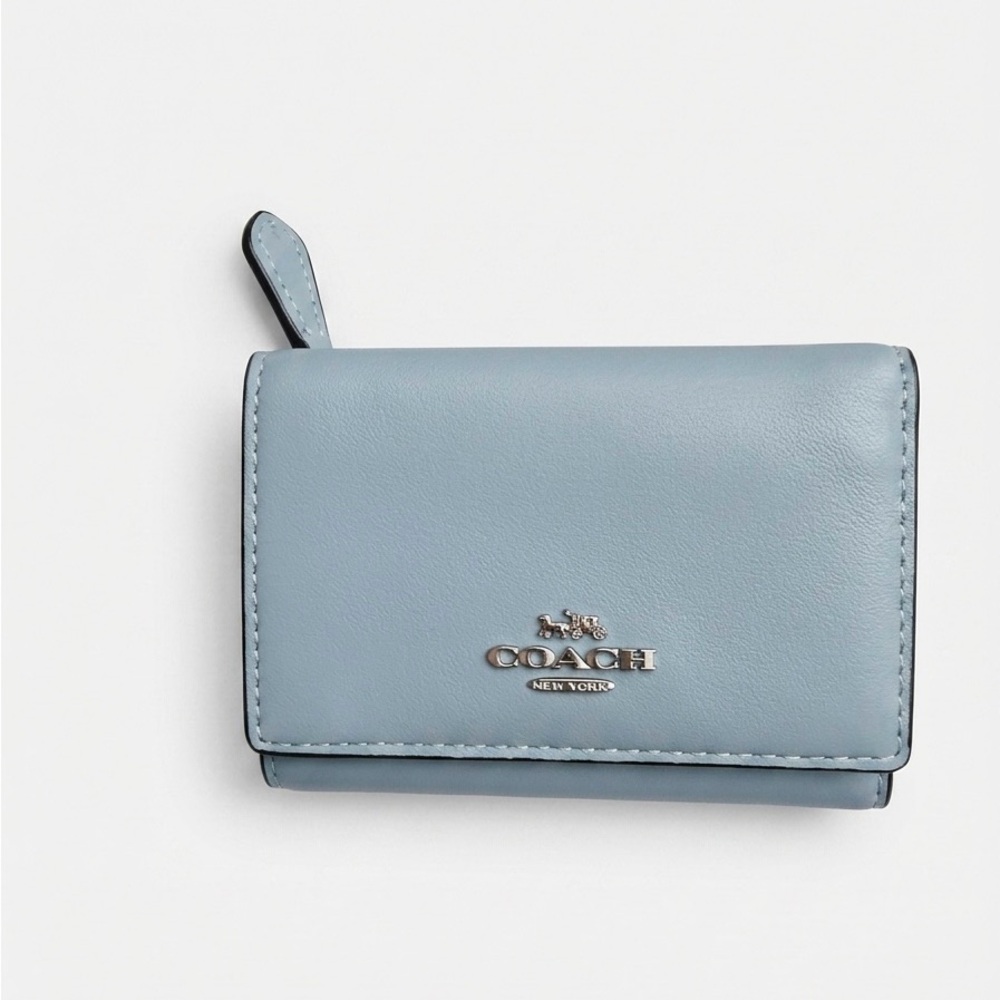 Coach Micro Trifold Leather Wallet